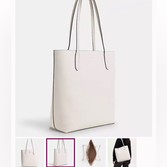 Brand new! Coach leather Thea White Tote Bag - Picture 5 of 9
